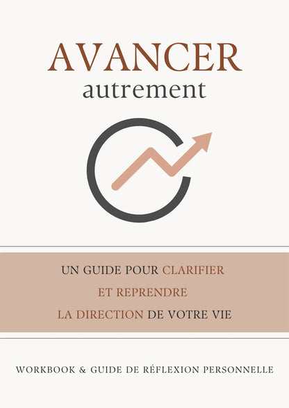 Avancer, autrement – Workbook & guide de réflexion personnelle-idée cadeau inspirante | Blancadeaux