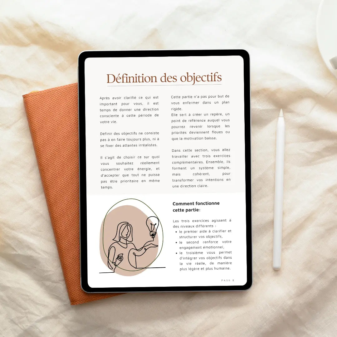 Avancer, autrement – Workbook & guide de réflexion personnelle-idée cadeau inspirante | Blancadeaux