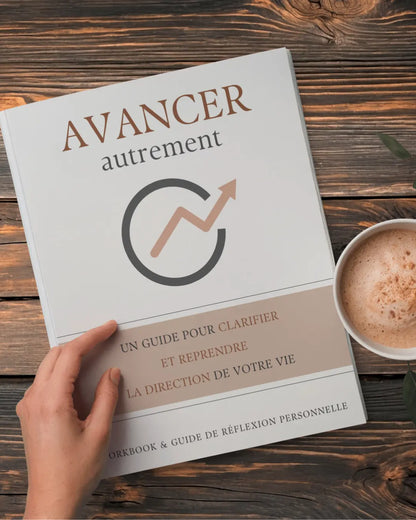 Avancer, autrement – Workbook & guide de réflexion personnelle-idée cadeau inspirante | Blancadeaux
