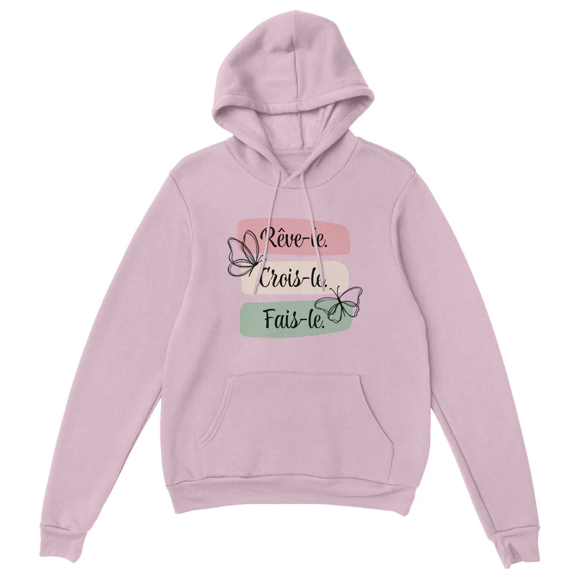 Rêve-le, crois-le, fais-le – Hoodie Femme, Cadeau Femme-idée cadeau inspirante | Blancadeaux