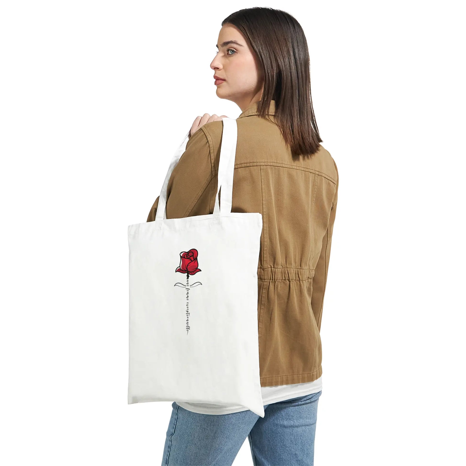 Une Femme Exceptionnelle – Tote Bag Femme, Cadeau Femme-idée cadeau inspirante | Blancadeaux