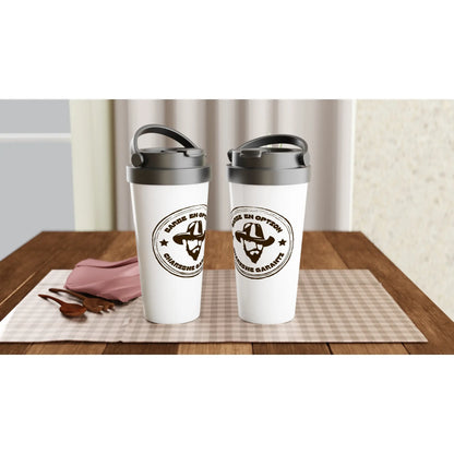 Barbe en option, charisme garanti – Travel Mug Homme, Cadeau Homme-idée cadeau inspirante | Blancadeaux