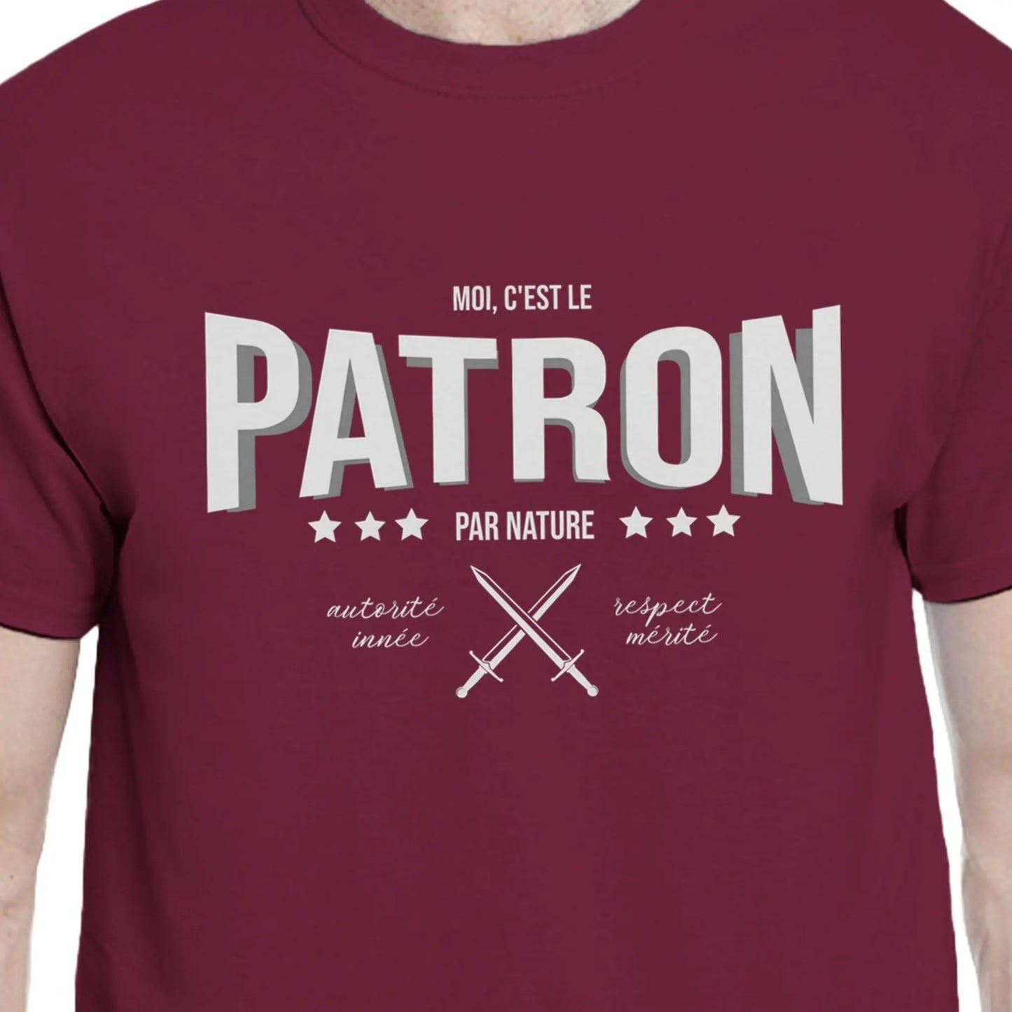 Patron par nature – T-shirt Homme, Cadeau Homme-idée cadeau inspirante | Blancadeaux