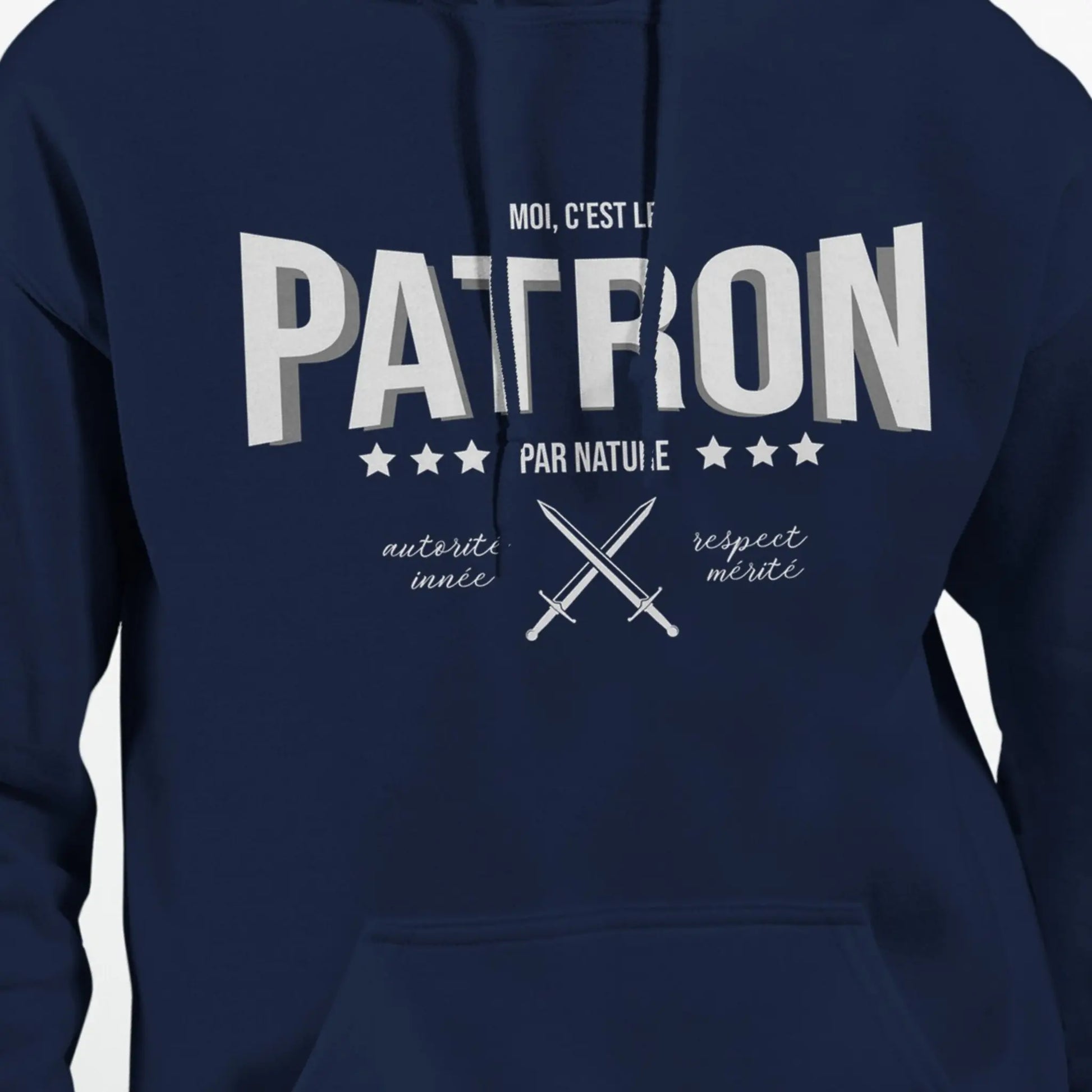 Patron par nature – Hoodie Homme, Cadeau Homme-idée cadeau inspirante | Blancadeaux