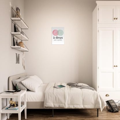 À deux, sans se perdre – Poster, Cadeau Saint-Valentin-idée cadeau inspirante | Blancadeaux