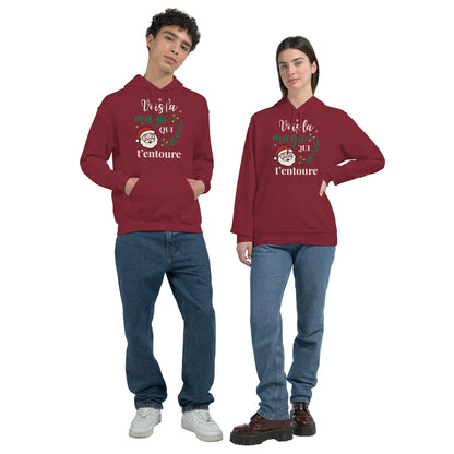 Vois la magie qui t’entoure – Hoodie Noël Unisex-idée cadeau inspirante | Blancadeaux