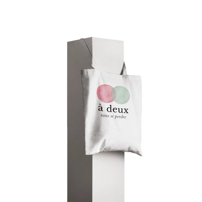 À deux, sans se perdre – Tote bag, Cadeau Saint-Valentin-idée cadeau inspirante | Blancadeaux