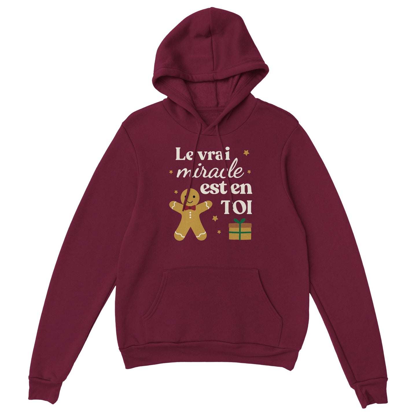 Le vrai miracle est en toi – Hoodie Noël Unisex-idée cadeau inspirante | Blancadeaux