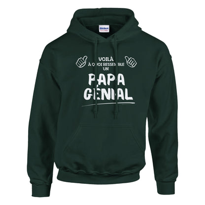 Voilà à quoi Ressemble un Papa Génial – Hoodie Papa, Cadeau Papa-idée cadeau inspirante | Blancadeaux