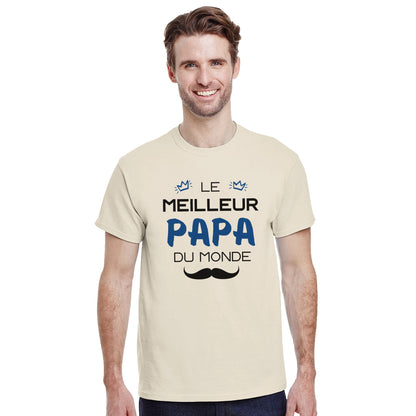 Le Meilleur Papa du Monde – T-shirt Papa, Cadeau Papa-idée cadeau inspirante | Blancadeaux