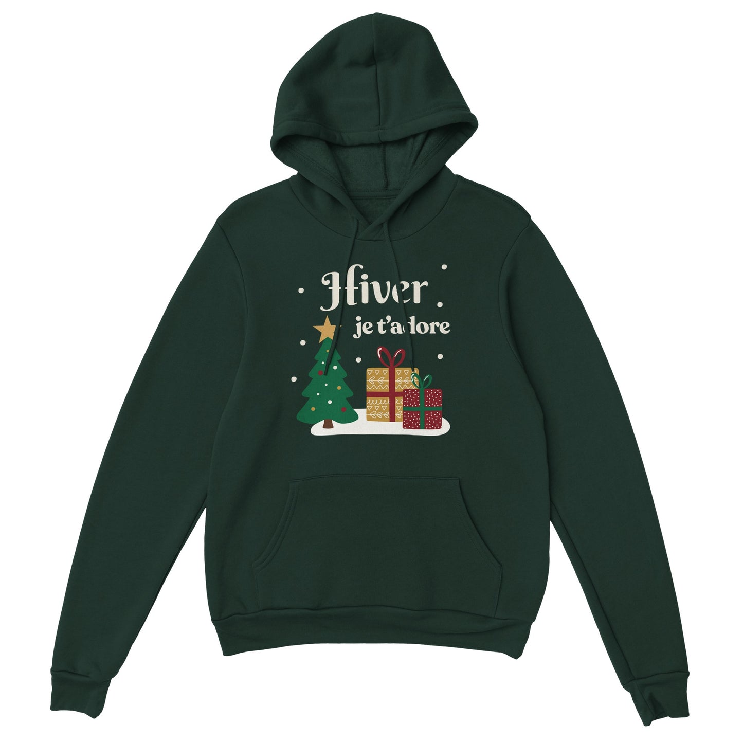 Hiver, je t’adore – Hoodie Noël Unisex-idée cadeau inspirante | Blancadeaux