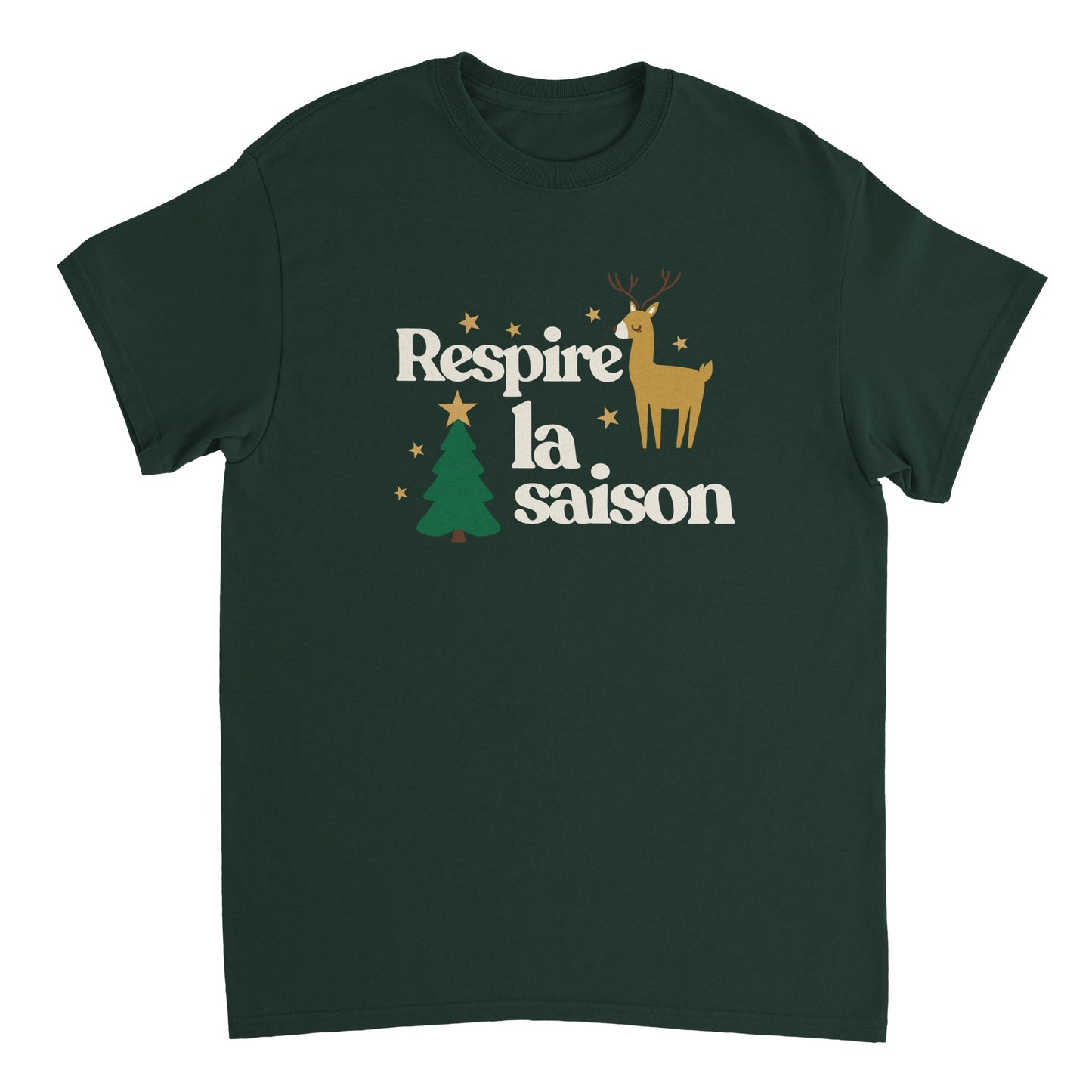 Respire la saison – T-shirt Noël Unisex-idée cadeau inspirante | Blancadeaux