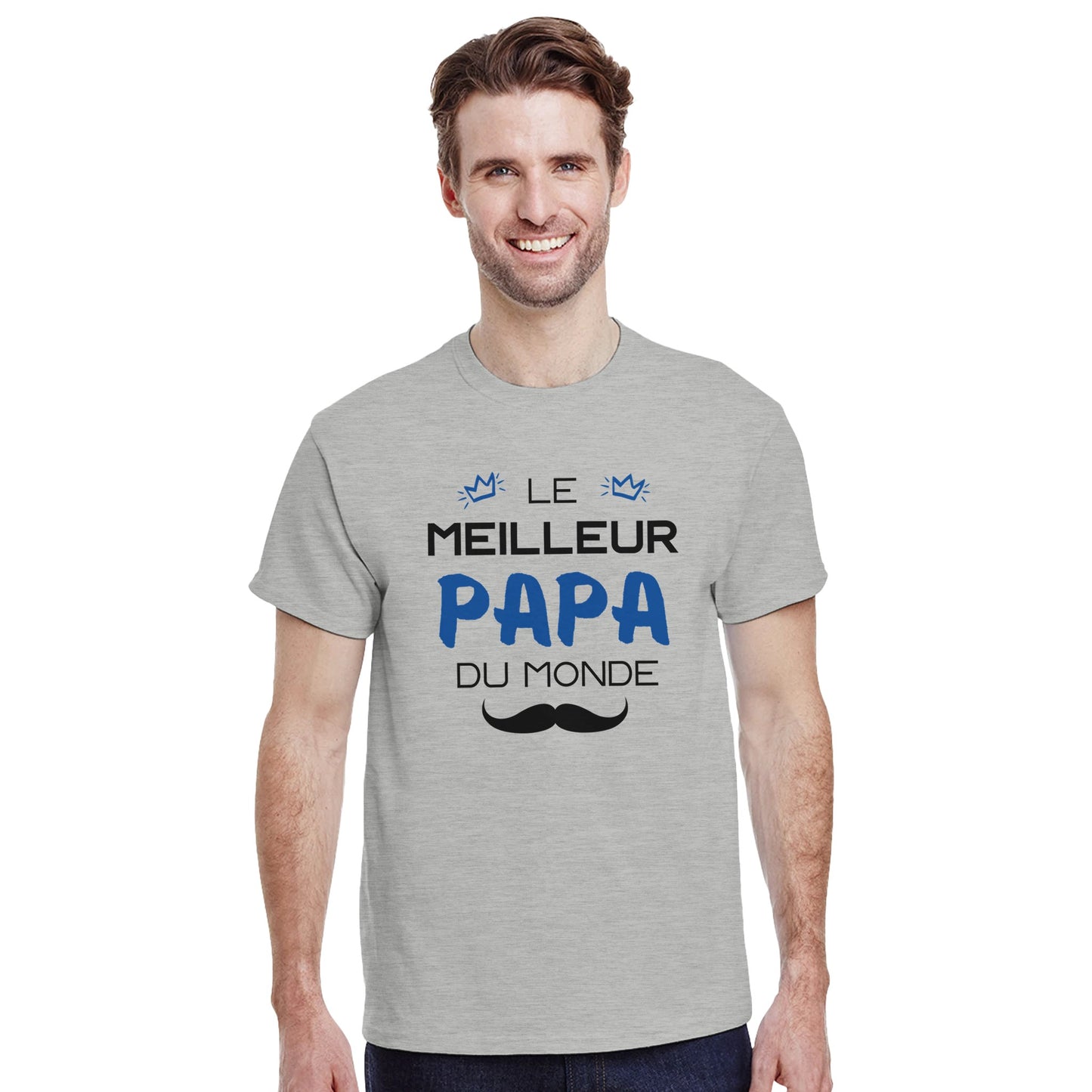 Le Meilleur Papa du Monde – T-shirt Papa, Cadeau Papa-idée cadeau inspirante | Blancadeaux
