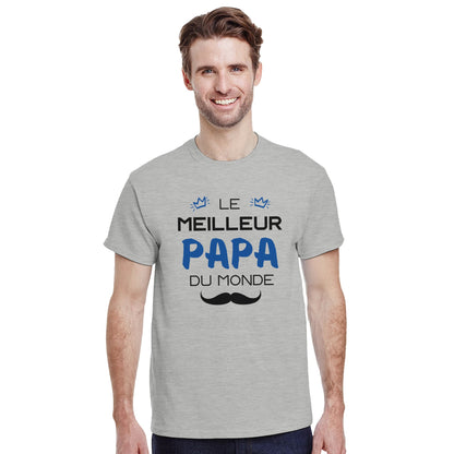 Le Meilleur Papa du Monde – T-shirt Papa, Cadeau Papa-idée cadeau inspirante | Blancadeaux