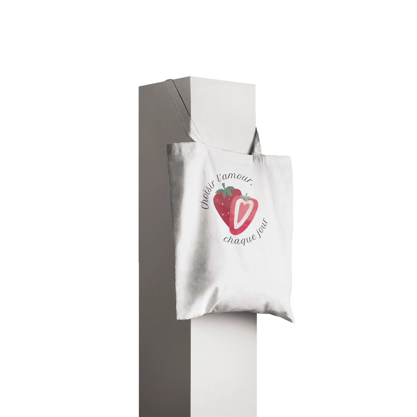Choisir l’amour, chaque jour – Tote bag Femme, Cadeau Saint-Valentin-idée cadeau inspirante | Blancadeaux