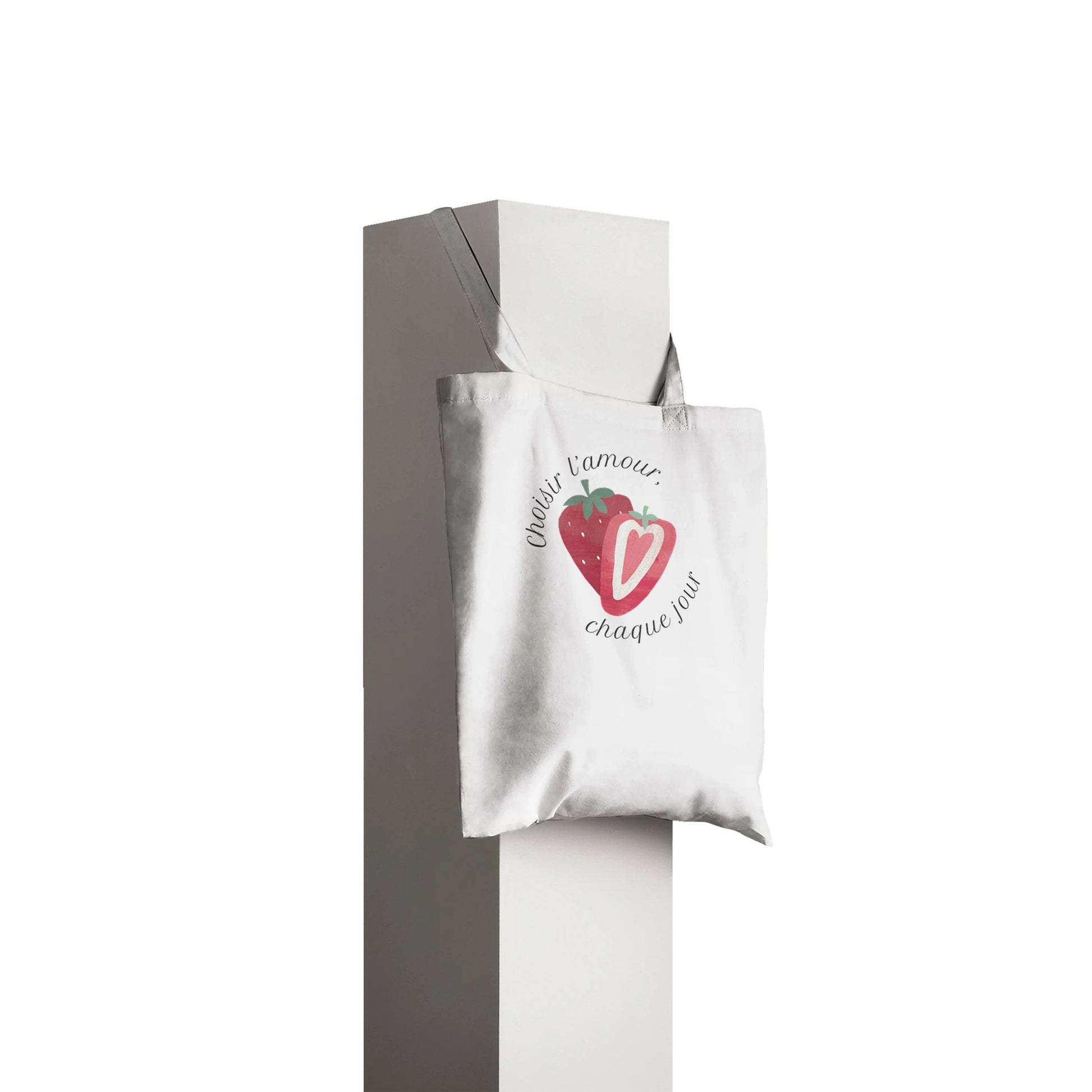 Choisir l’amour, chaque jour – Tote bag Femme, Cadeau Saint-Valentin-idée cadeau inspirante | Blancadeaux