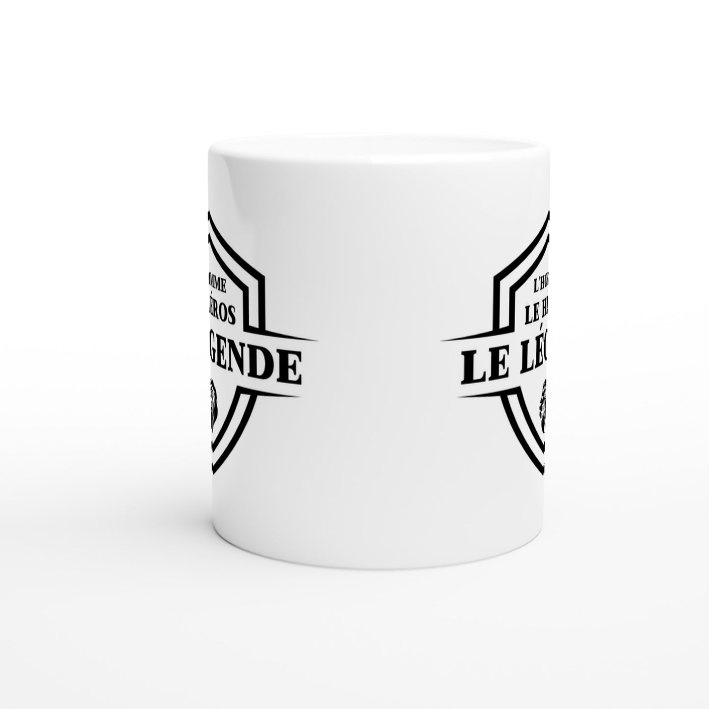L’homme, Le héros, Le légende – Mug Homme, Cadeau Homme-idée cadeau inspirante | Blancadeaux