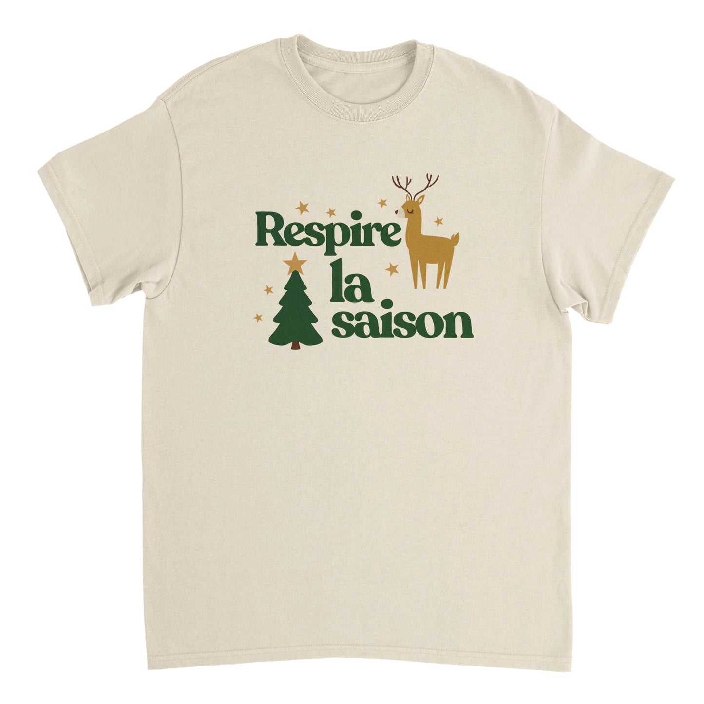 Respire la saison – T-shirt Noël Unisex-idée cadeau inspirante | Blancadeaux
