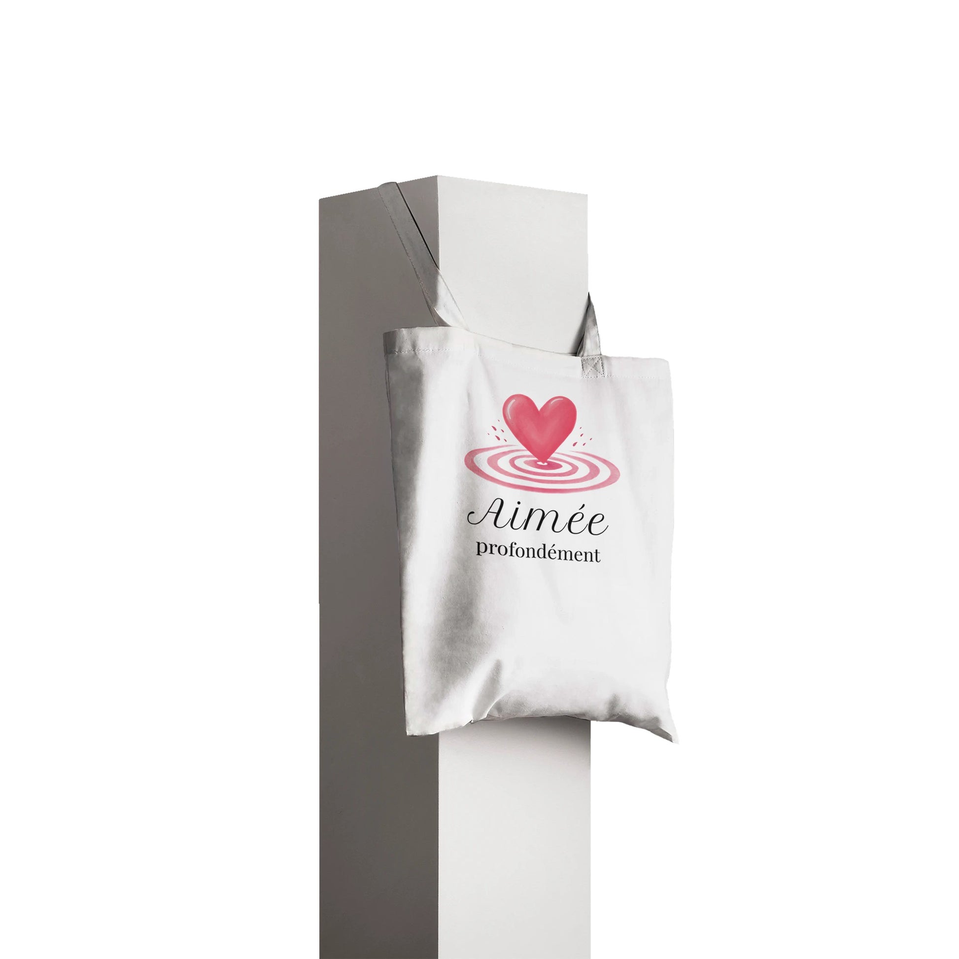 Aimée profondément – Tote bag Femme, Cadeau Saint-Valentin-idée cadeau inspirante | Blancadeaux