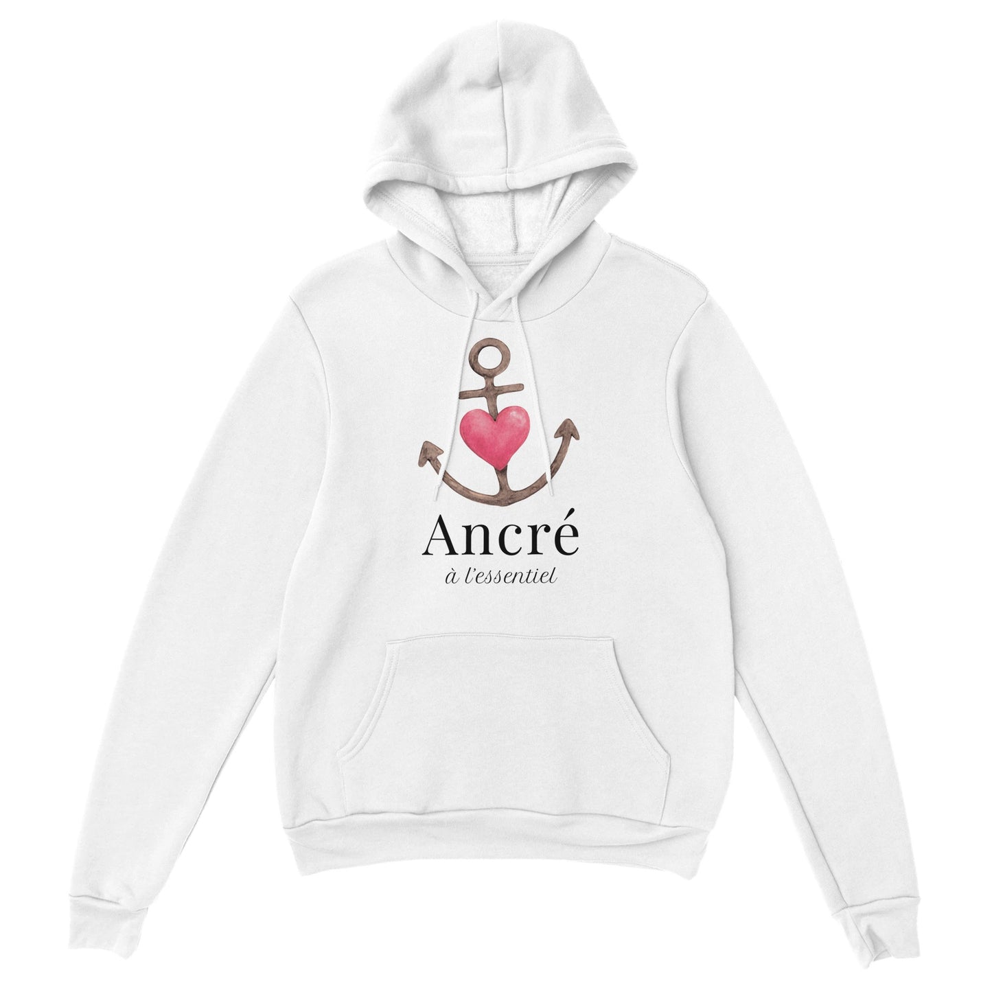 Ancré à l’essentiel – Hoodie Homme, Cadeau Saint-Valentin-idée cadeau inspirante | Blancadeaux