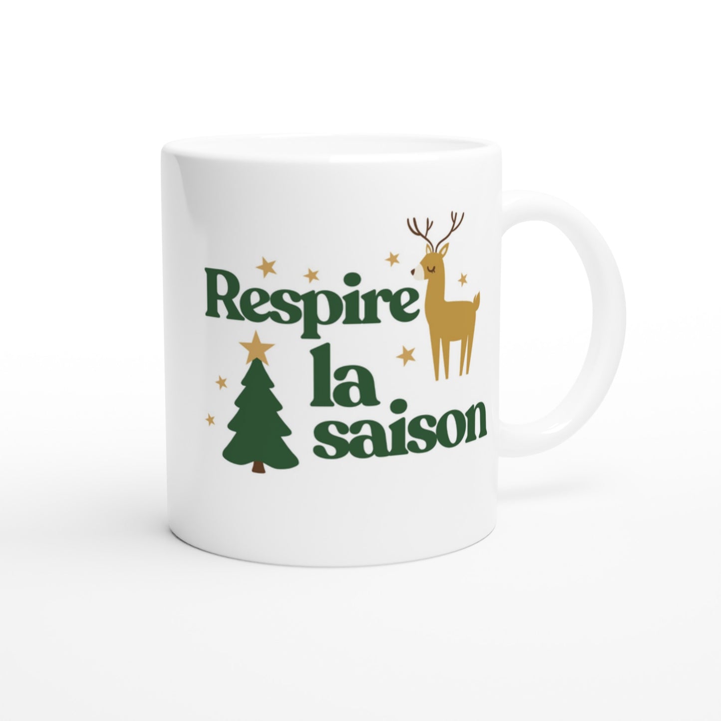 Respire la saison – Mug Noël Unisex-idée cadeau inspirante | Blancadeaux