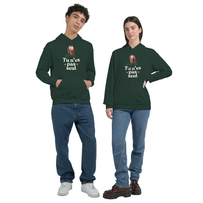 Tu n’es pas seul – Hoodie Noël Unisex-idée cadeau inspirante | Blancadeaux