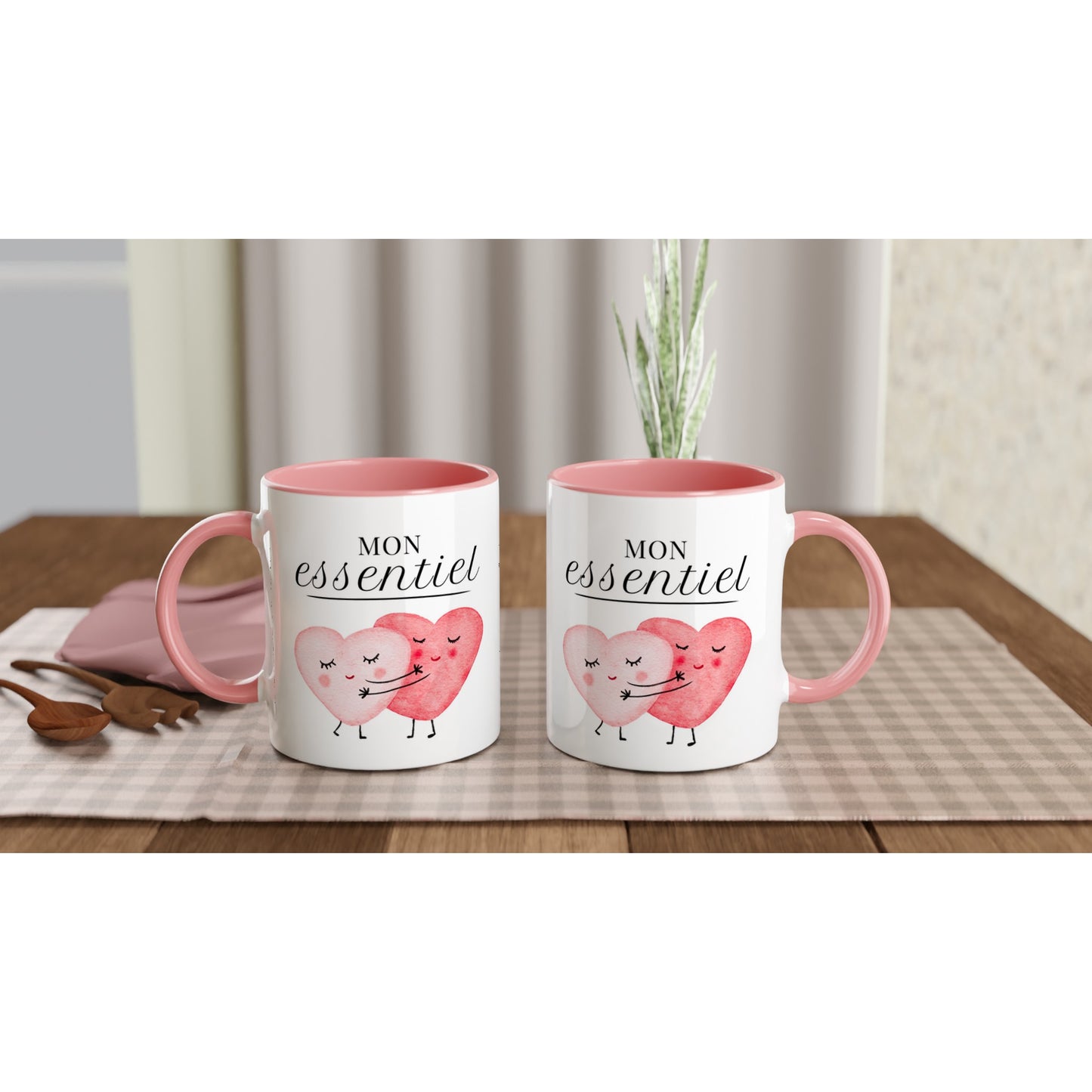 Mon essentiel – Mug Femme, Cadeau Saint-Valentin-idée cadeau inspirante | Blancadeaux