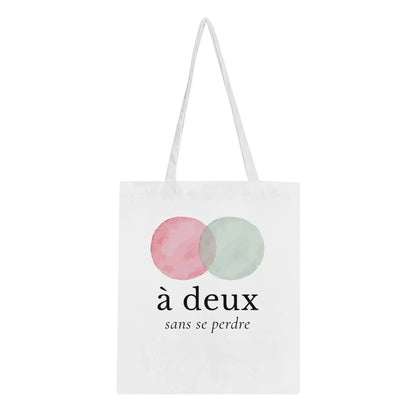 À deux, sans se perdre – Tote bag, Cadeau Saint-Valentin-idée cadeau inspirante | Blancadeaux