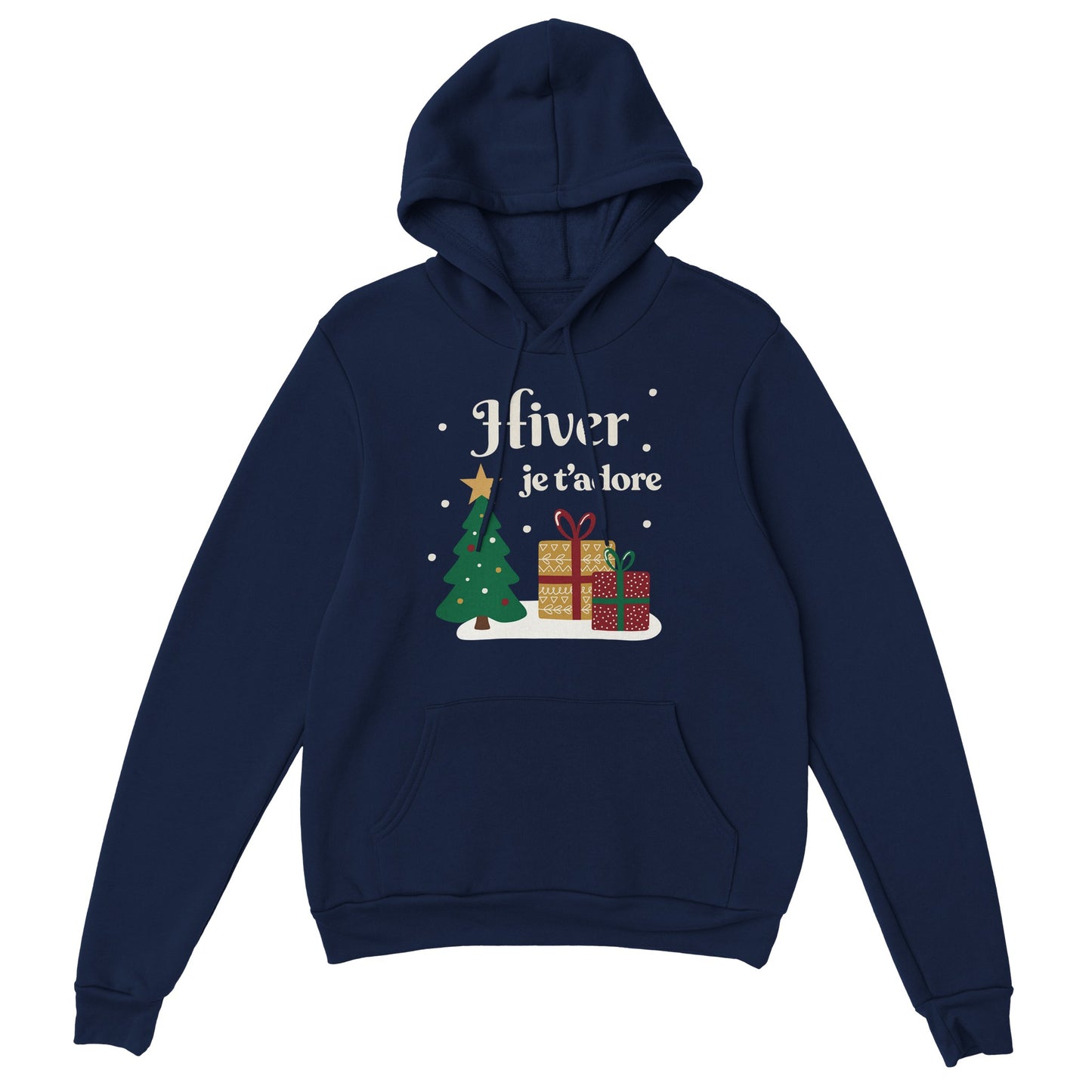 Hiver, je t’adore – Hoodie Noël Unisex-idée cadeau inspirante | Blancadeaux