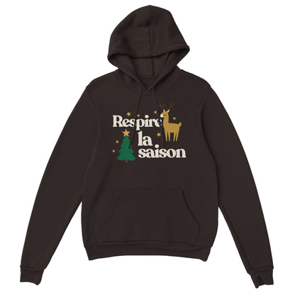 Respire la saison – Hoodie Noël Unisex-idée cadeau inspirante | Blancadeaux