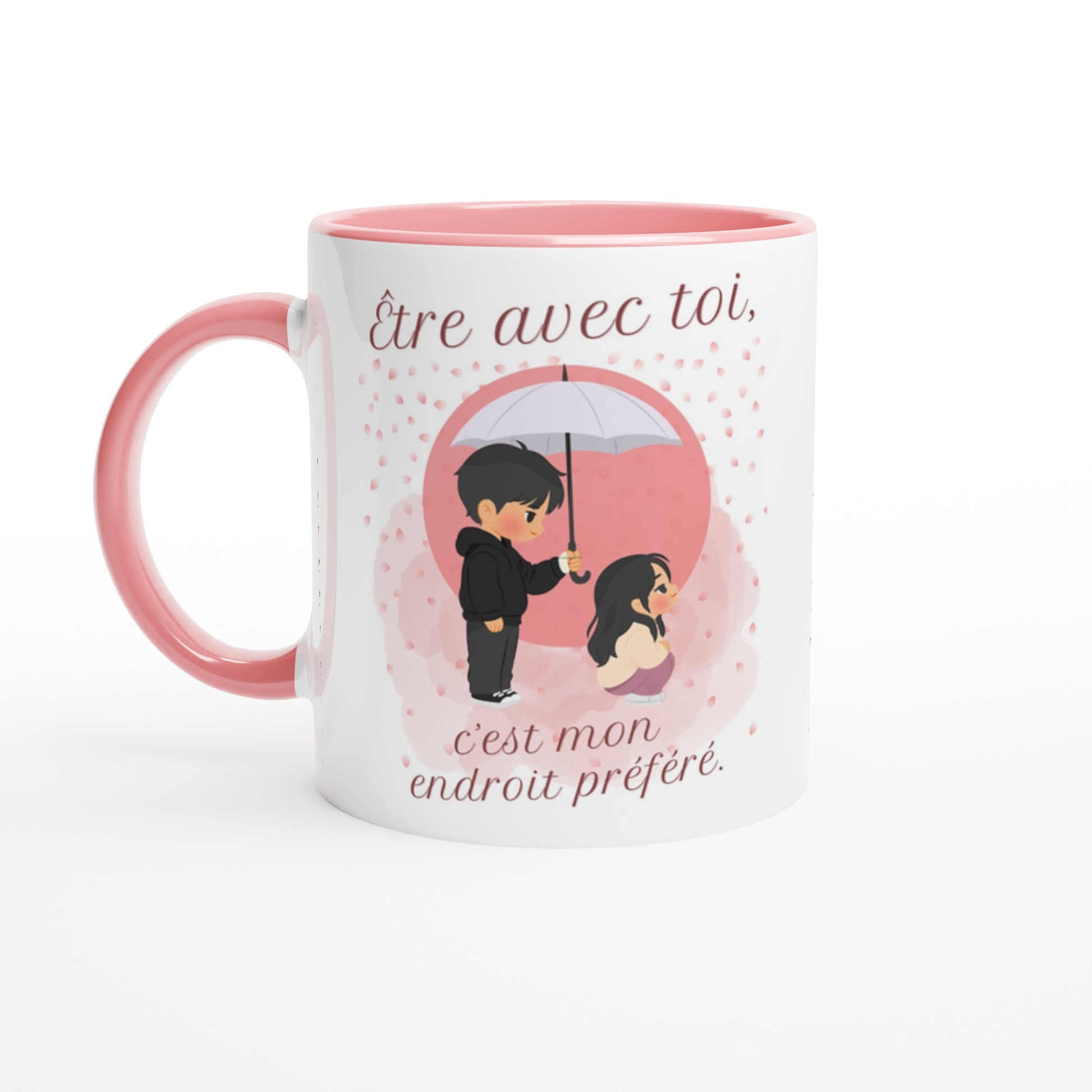 Être avec toi, c’est mon endroit préféré – Mug édition K-drama, Cadeau Saint-Valentin-idée cadeau inspirante | Blancadeaux