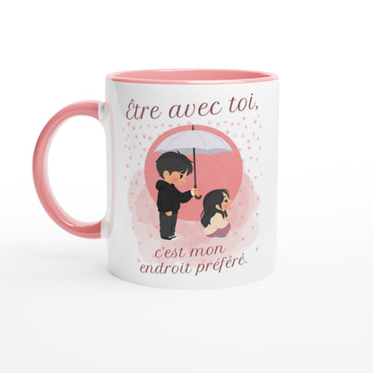Être avec toi, c’est mon endroit préféré – Mug édition K-drama, Cadeau Saint-Valentin-idée cadeau inspirante | Blancadeaux