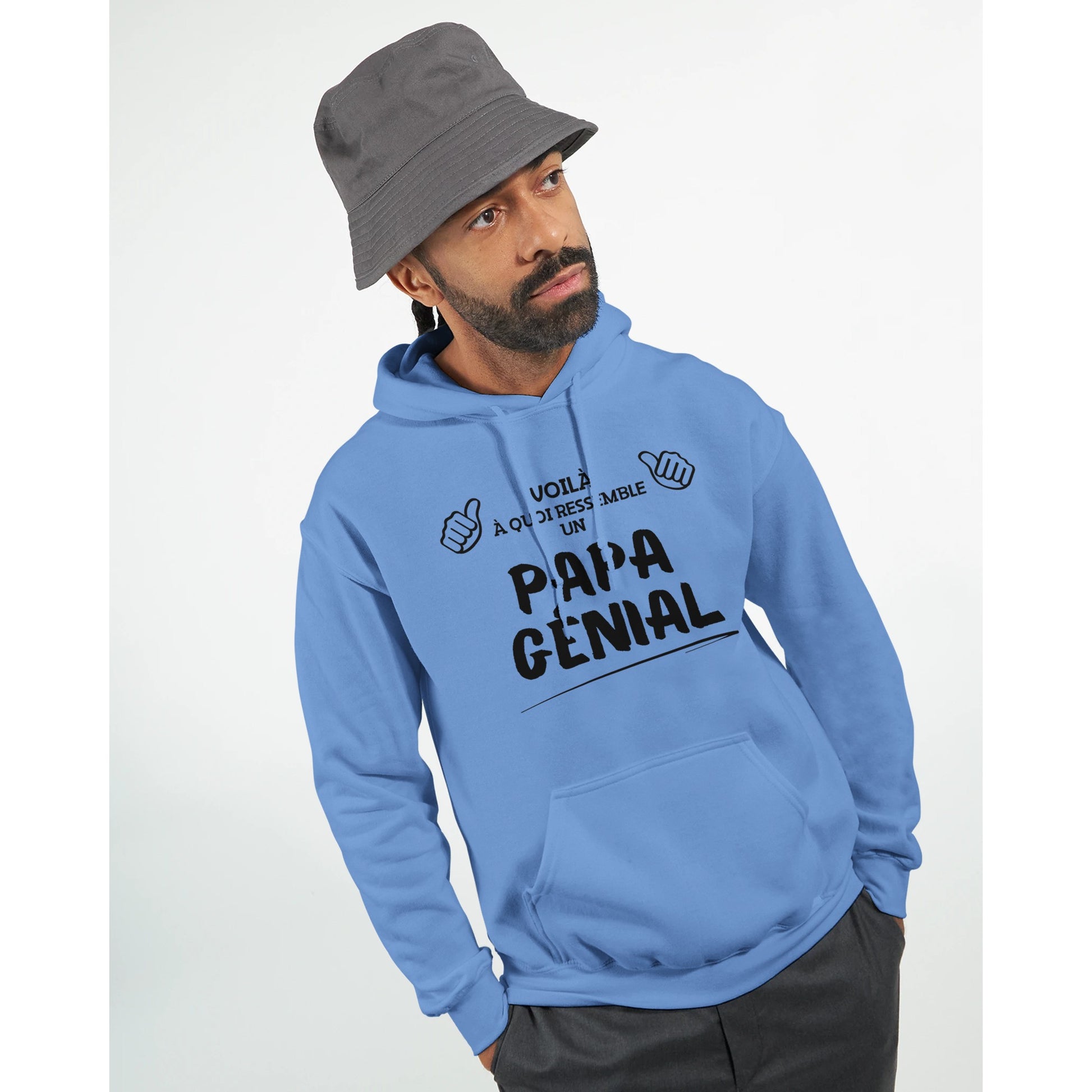 Voilà à quoi Ressemble un Papa Génial – Hoodie Papa, Cadeau Papa-idée cadeau inspirante | Blancadeaux