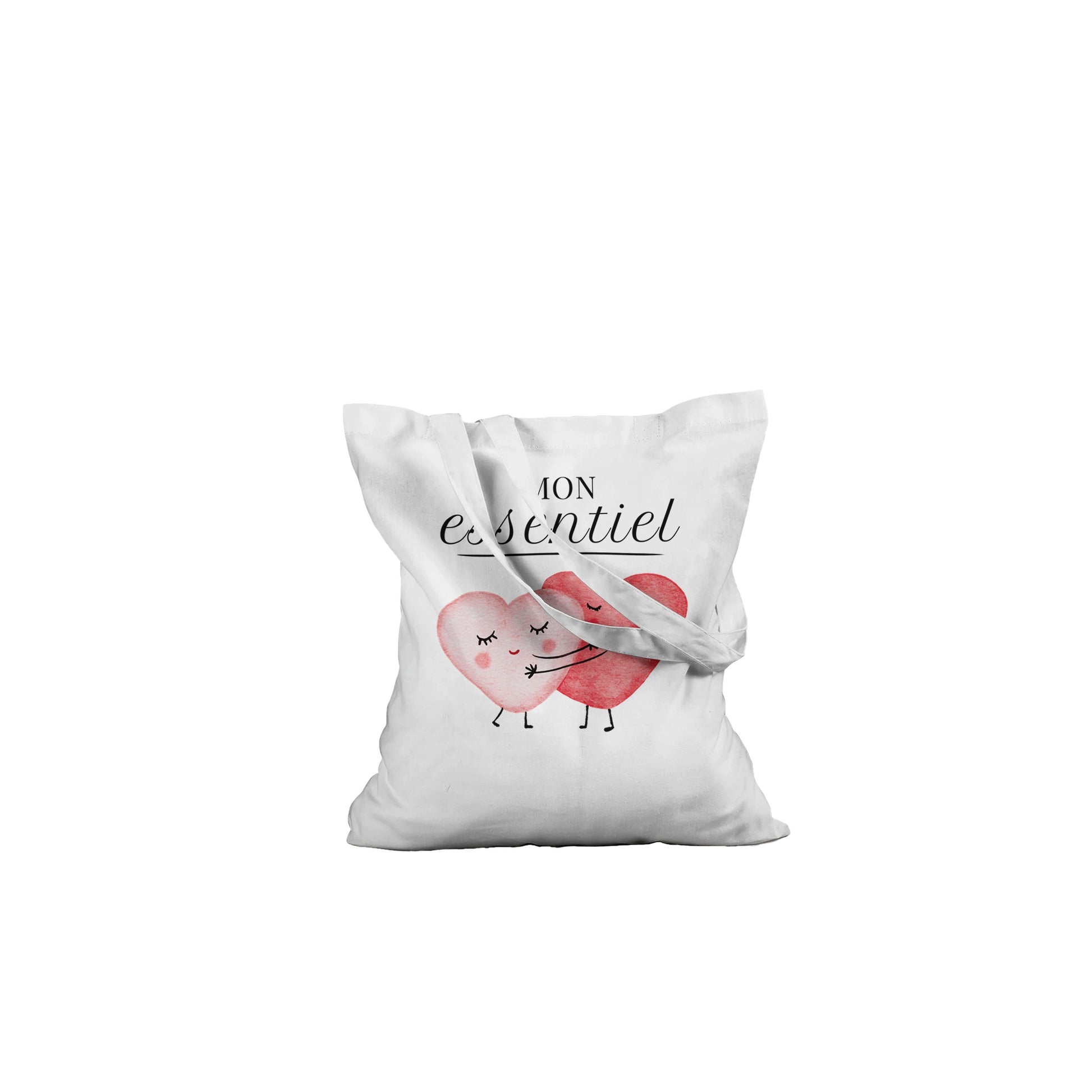 Mon essentiel – Tote bag Femme, Cadeau Saint-Valentin-idée cadeau inspirante | Blancadeaux