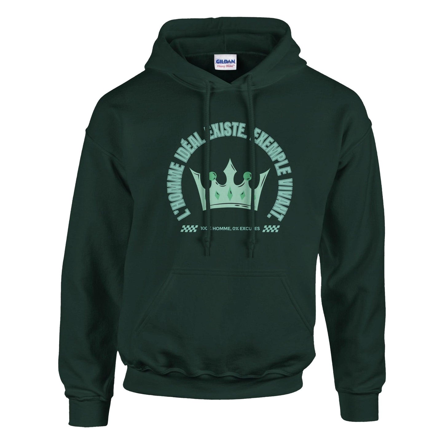L’homme idéal existe – Hoodie Homme, Cadeau Homme-idée cadeau inspirante | Blancadeaux