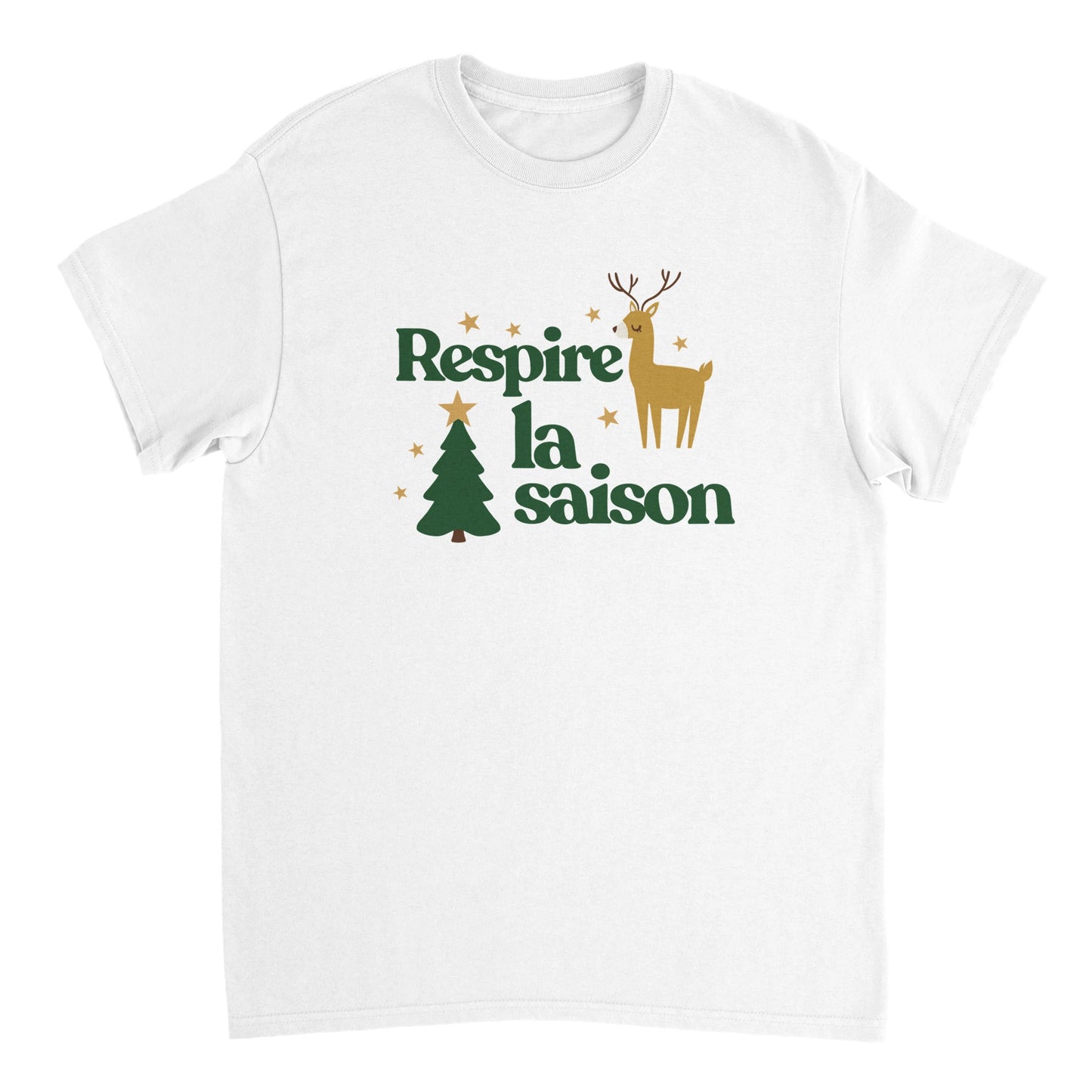 Respire la saison – T-shirt Noël Unisex-idée cadeau inspirante | Blancadeaux