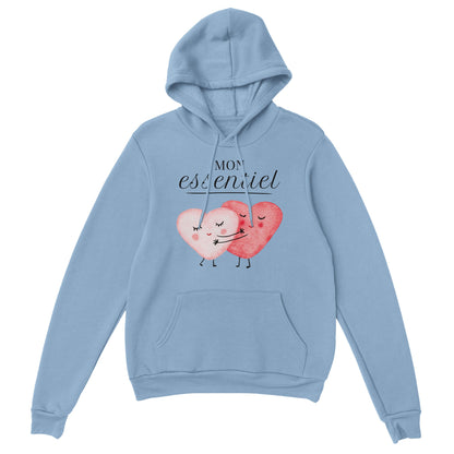 Mon essentiel – Hoodie Femme, Cadeau Saint-Valentin-idée cadeau inspirante | Blancadeaux