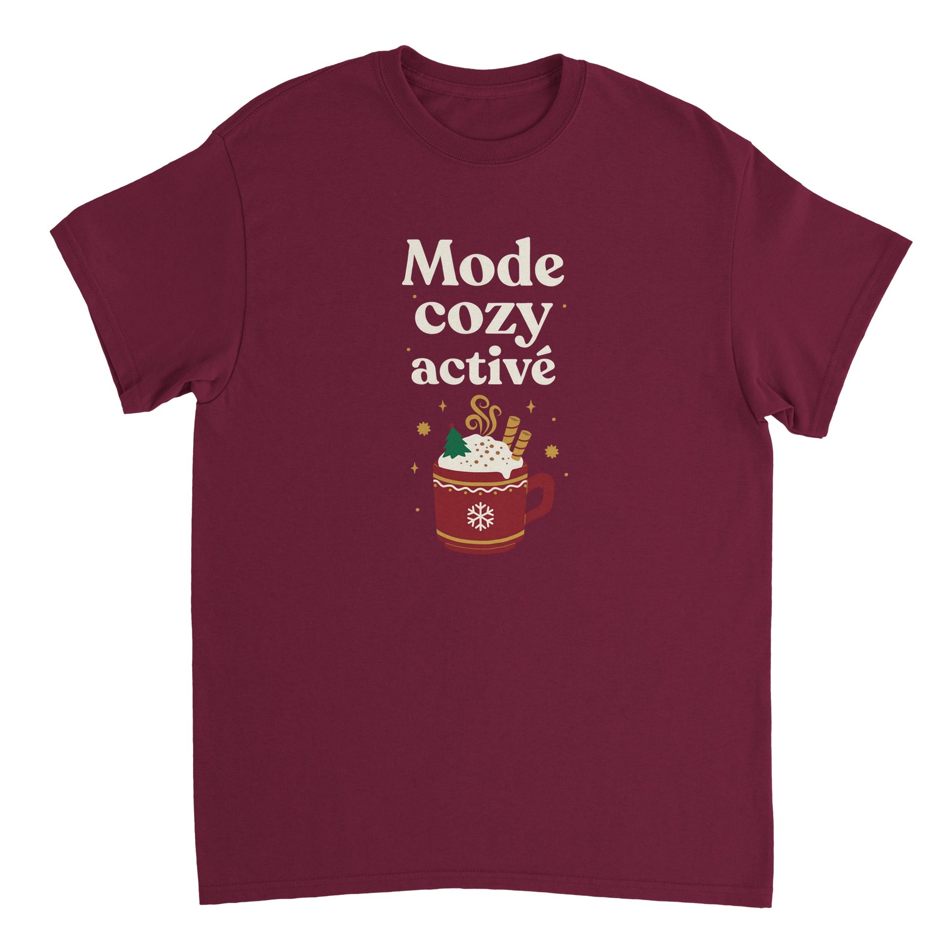 Mode cosy activé – T-shirt Noël Unisex-idée cadeau inspirante | Blancadeaux