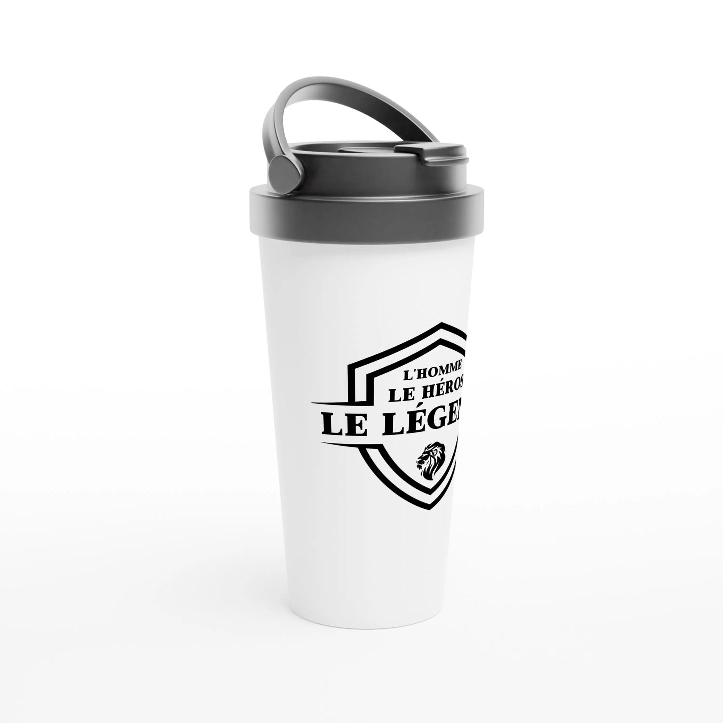 L’homme, Le héros, Le légende – Travel Mug Homme, Cadeau Homme-idée cadeau inspirante | Blancadeaux