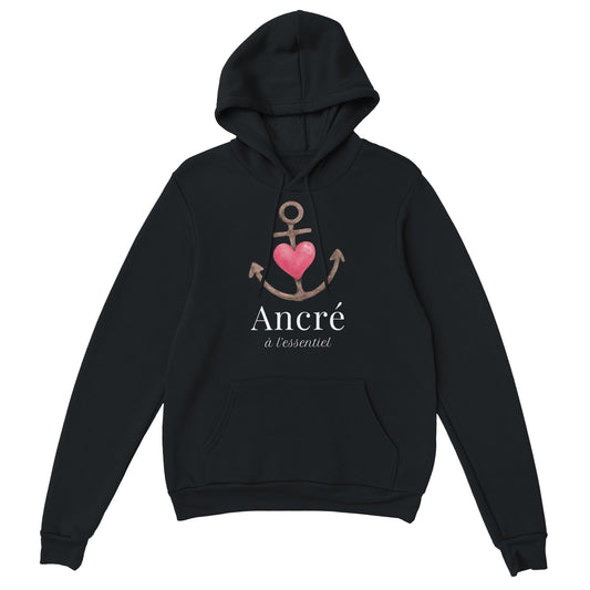 Ancré à l’essentiel – Hoodie Homme, Cadeau Saint-Valentin-idée cadeau inspirante | Blancadeaux
