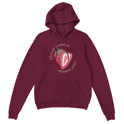 Choisir l’amour, chaque jour – Hoodie Femme, Cadeau Saint-Valentin-idée cadeau inspirante | Blancadeaux