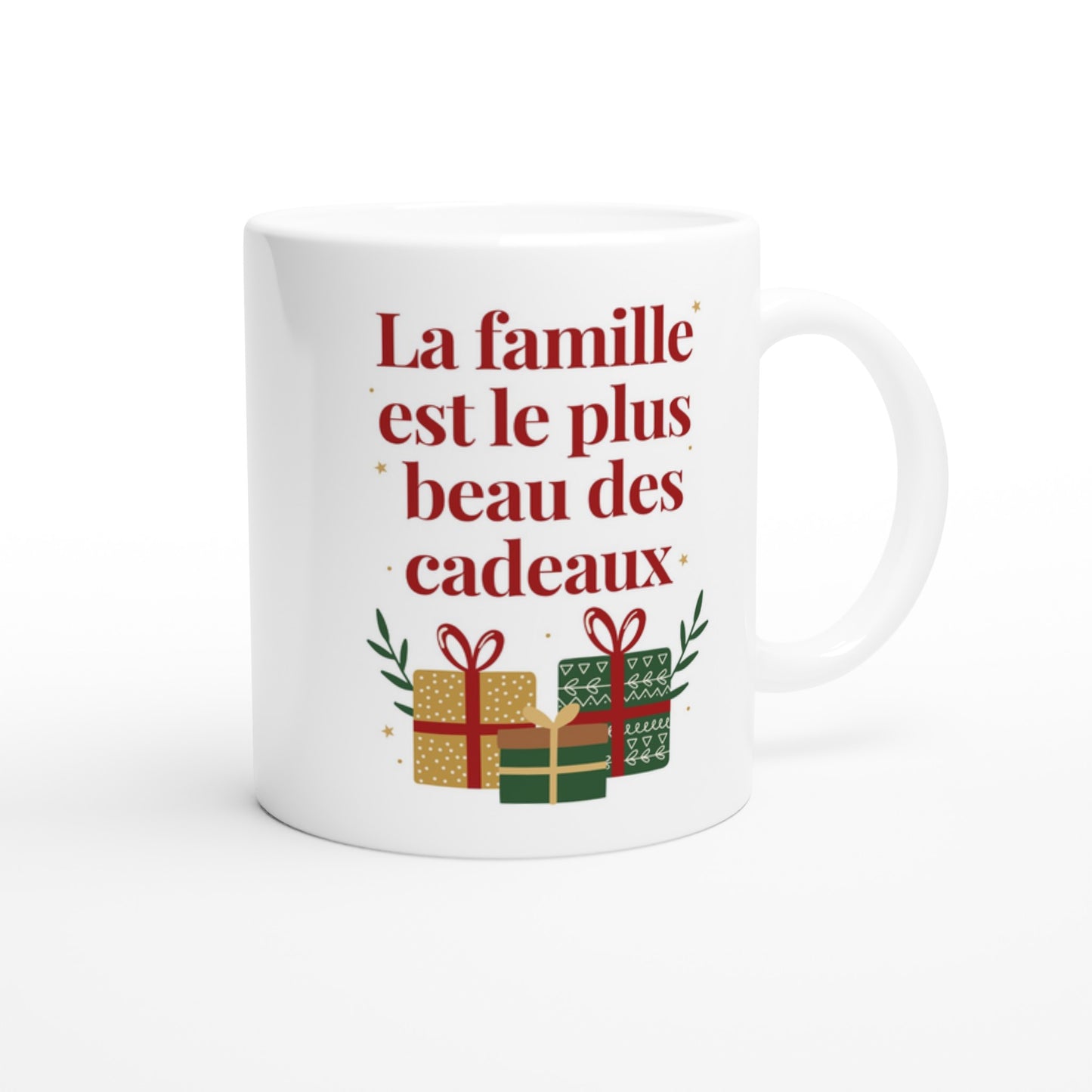 La famille est le plus beau des cadeaux – Mug Noël Unisex-idée cadeau inspirante | Blancadeaux