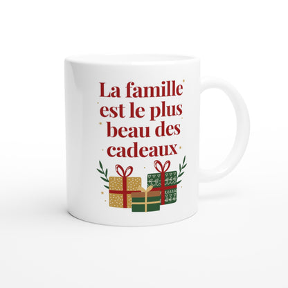 La famille est le plus beau des cadeaux – Mug Noël Unisex-idée cadeau inspirante | Blancadeaux