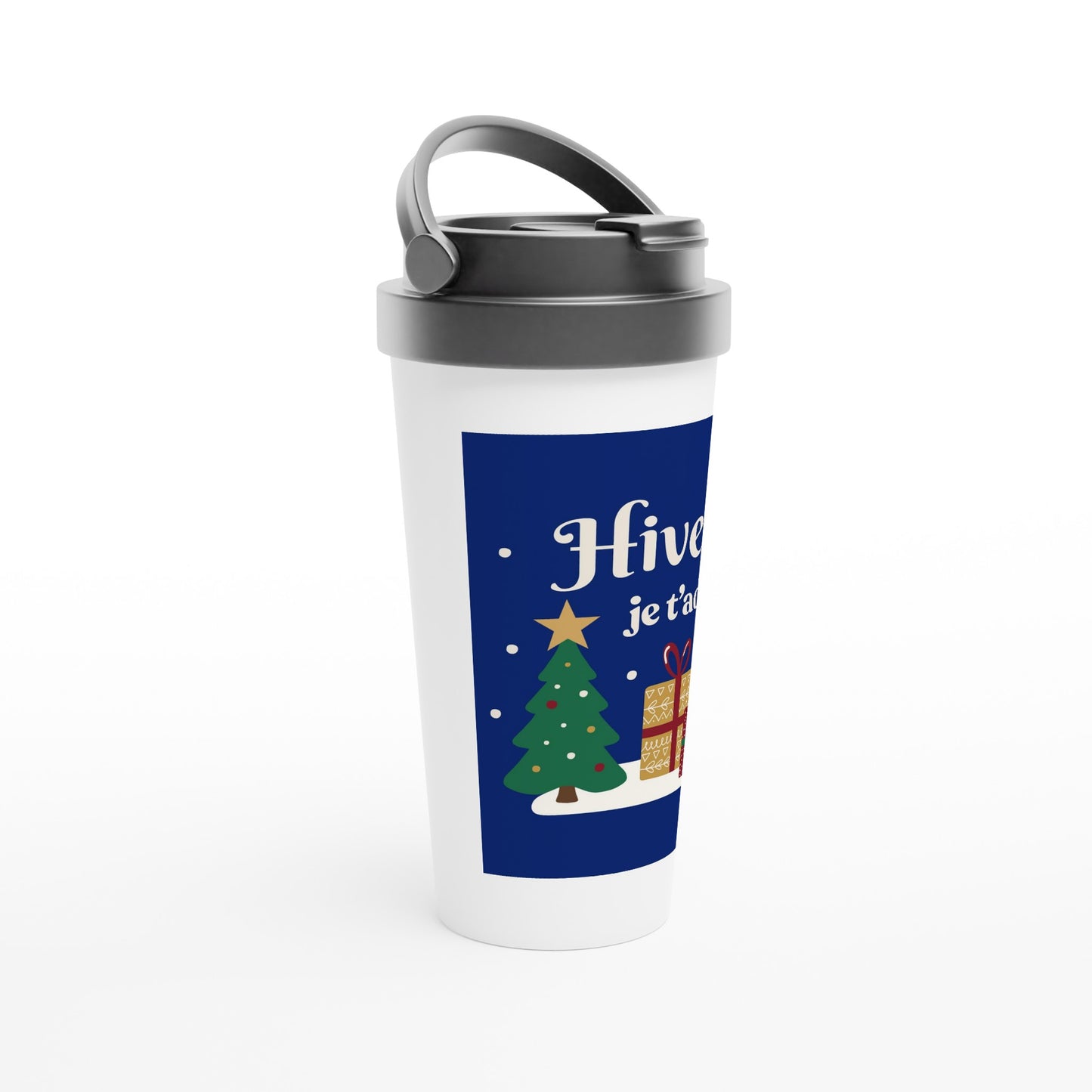 Hiver, je t’adore – Travel Mug Noël Unisex-idée cadeau inspirante | Blancadeaux