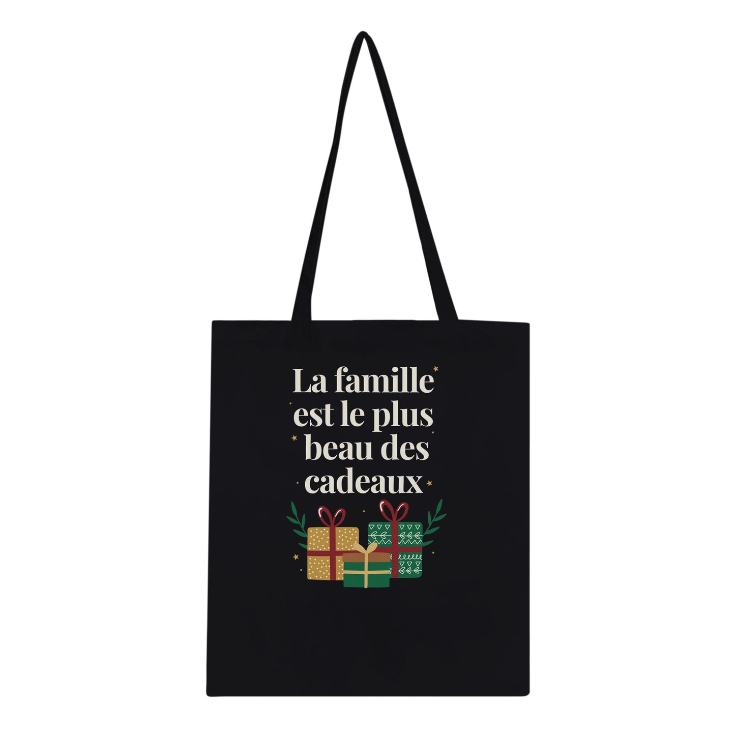 La famille est le plus beau des cadeaux – Tote Bag Noël Unisex-idée cadeau inspirante | Blancadeaux