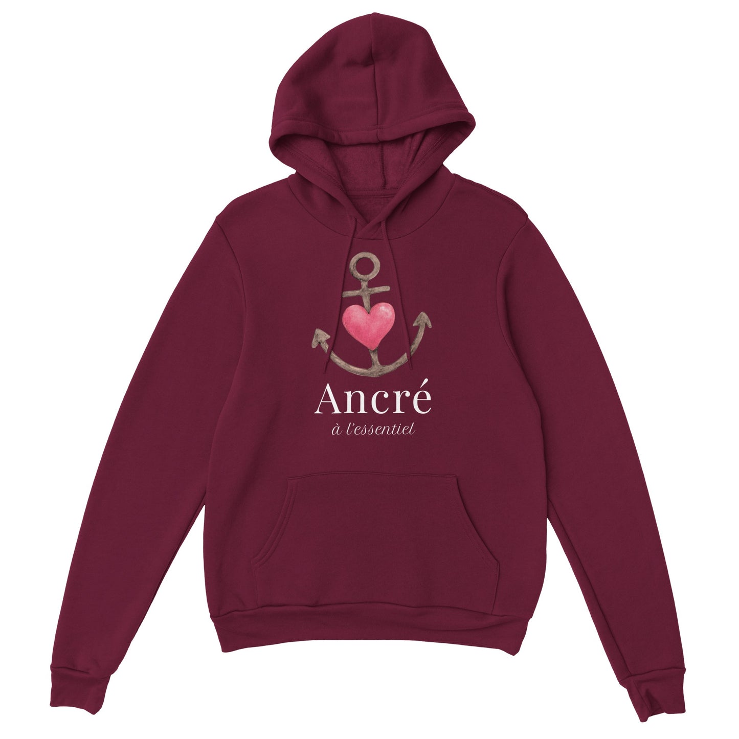 Ancré à l’essentiel – Hoodie Homme, Cadeau Saint-Valentin-idée cadeau inspirante | Blancadeaux