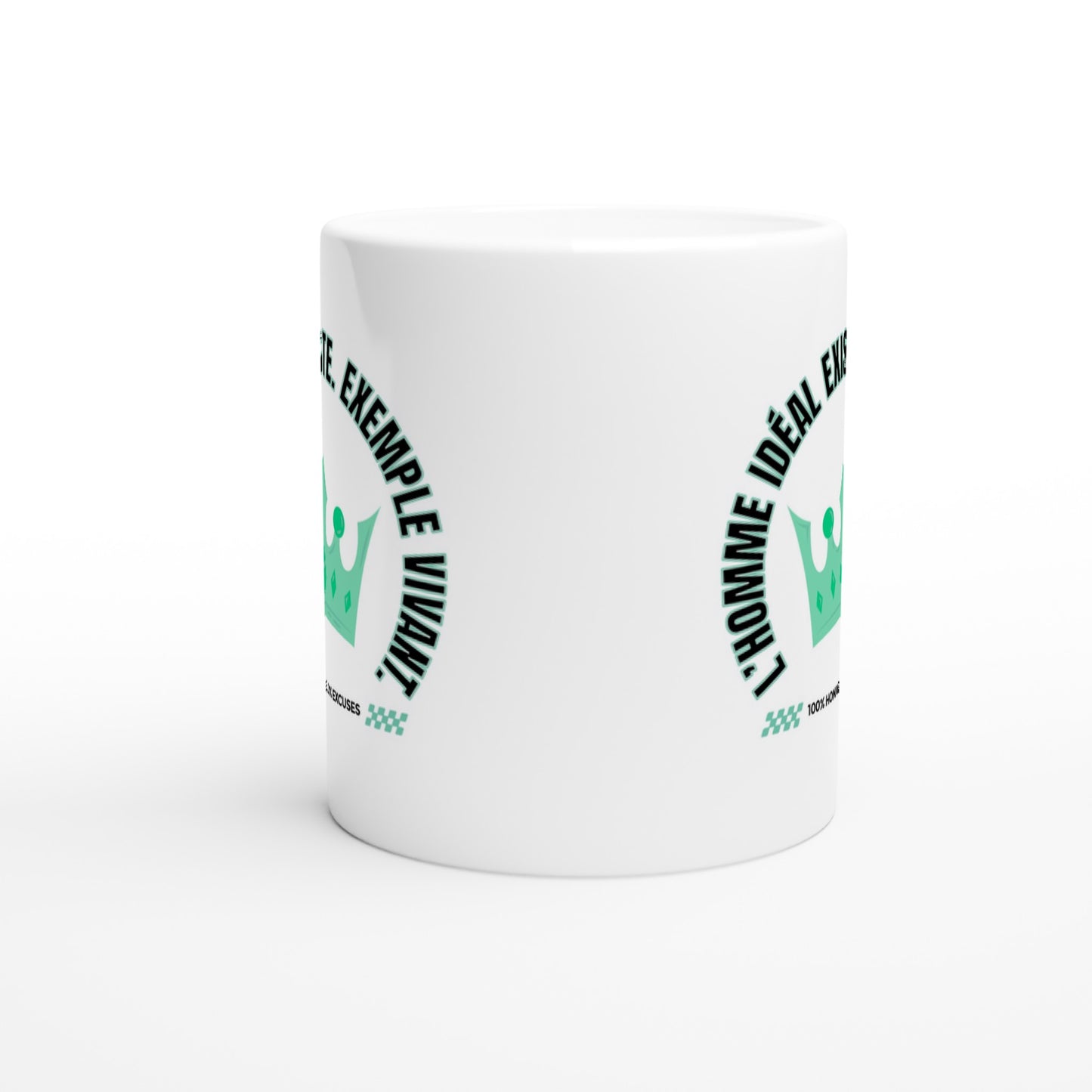 L’homme idéal existe – Mug Homme, Cadeau Homme-idée cadeau inspirante | Blancadeaux