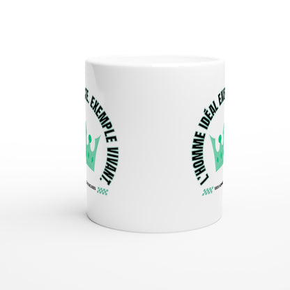 L’homme idéal existe – Mug Homme, Cadeau Homme-idée cadeau inspirante | Blancadeaux