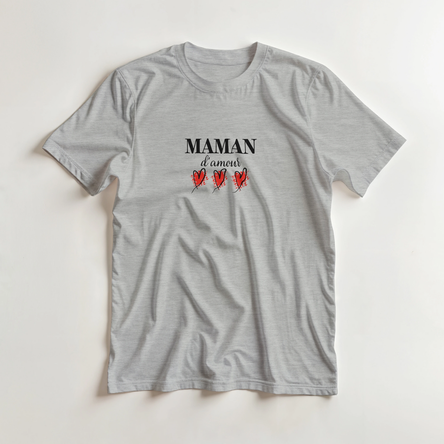 Maman d’amour – T-shirt Maman, Cadeau Maman-idée cadeau inspirante | Blancadeaux