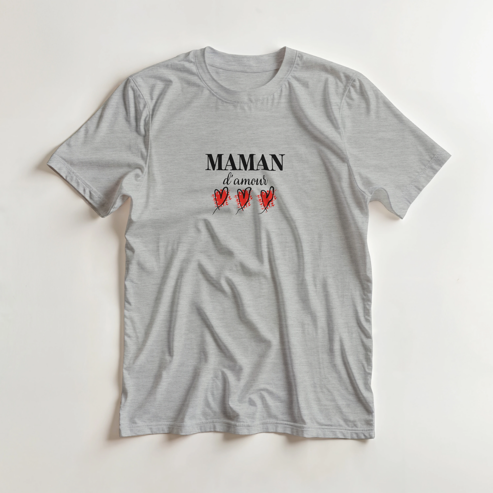 Maman d’amour – T-shirt Maman, Cadeau Maman-idée cadeau inspirante | Blancadeaux
